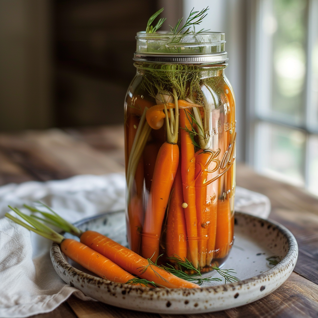 Quick Pickled Baby Carrots